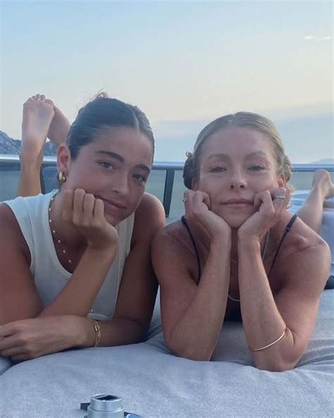 nude mother daughter|Kelly Ripa, 53, sunbathes with daughter Lola, 22